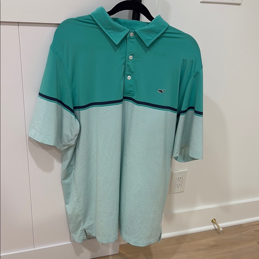 Vineyard Vines Men's Green Polo Shirt